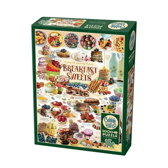 Cobble Hill | Breakfast Sweets 1000 Piece Jigsaw Puzzle with Poster - Picture 2 of 6